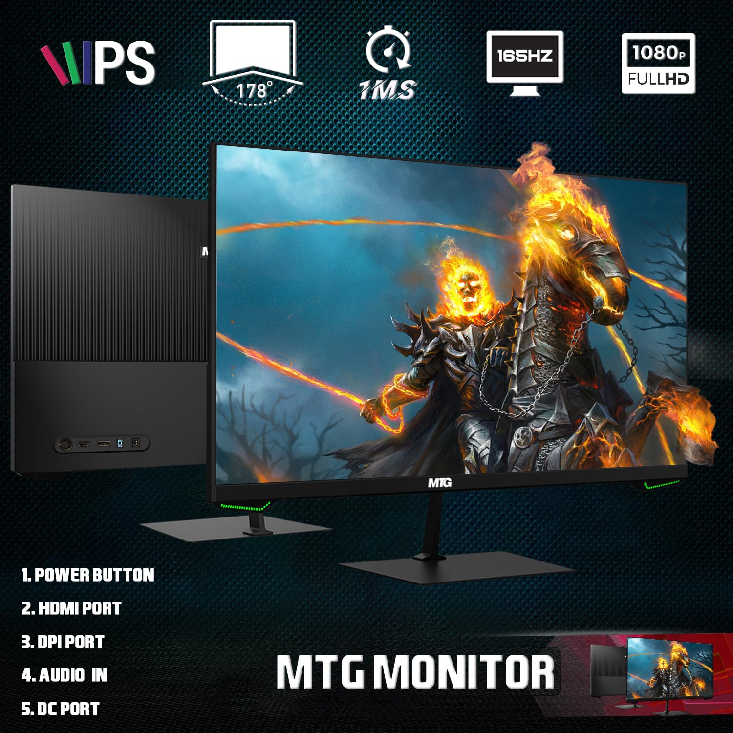 HP G3 RGB Computer PC Intel i5-6th Gen, AMD RX 550 Graphics, 32GB RAM, 240GB SSD + 3TB HDD, MTG 27 Inch Dual Monitor, RGB Kit, Webcam, Windows 11 (Renewed) - 5