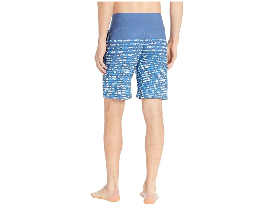 

Vineyard Vines Floral Camo Stripe Stretch Boardshorts (Moonshine) Men's Swimwear, Gray
