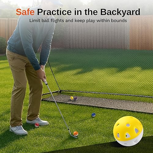 Miniatura 2 de Wear-Resistant Practice Golf Balls (20 Pack), High Visibility for Easy Tracking, Limited-Flight, Golf Balls Design, Indoor & Outdoor