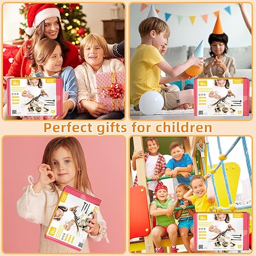 Miniatura 5 de KidEwan - Kit de fósiles de excavación de dinosaurios para niños, kits de excavación de dinosaurios para niños, kits educativos de ciencia para