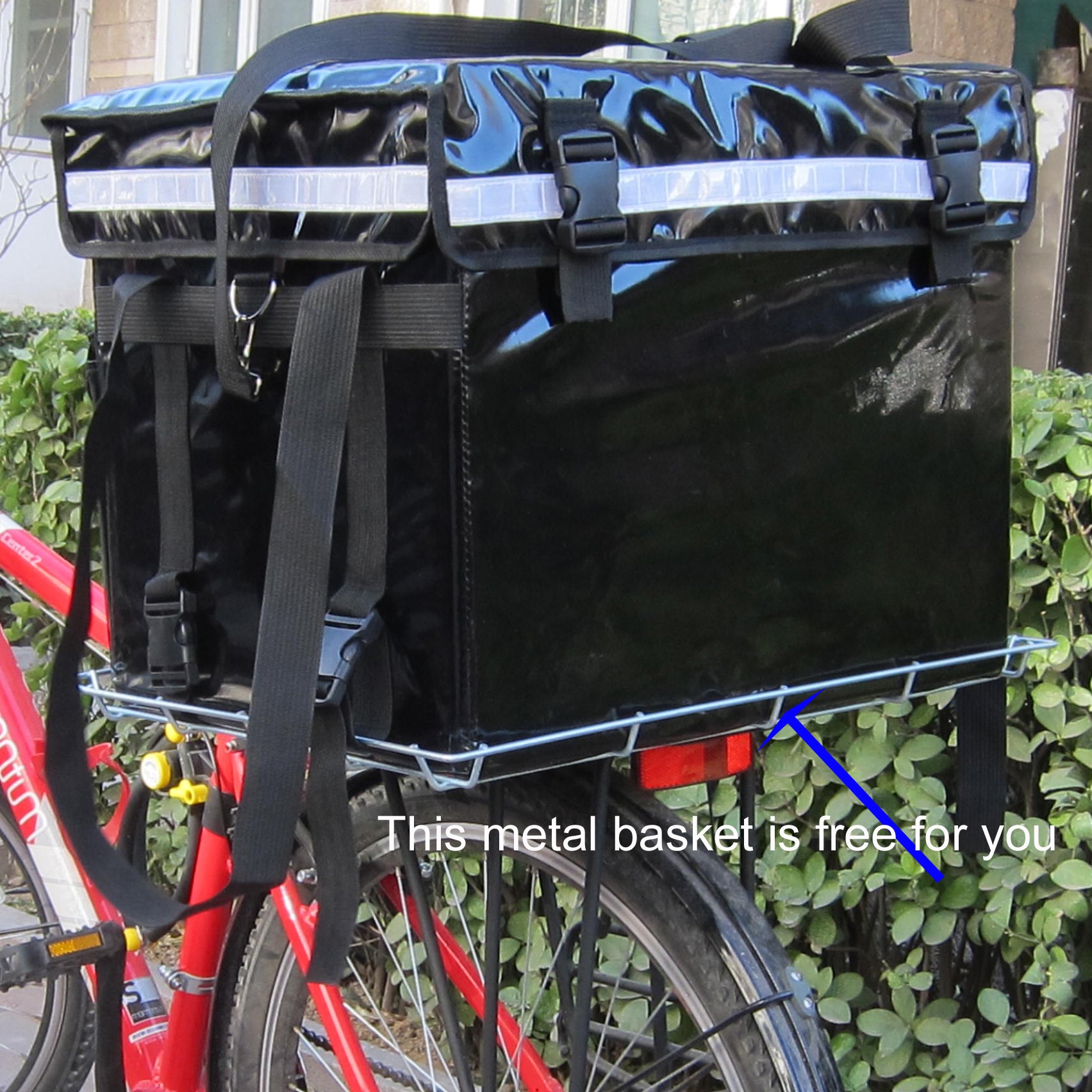 Insulated Food Delivery Box 17" L x 12.5" W x 13" H, Made of