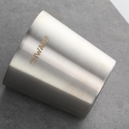 Miniatura 4 de Juego de 4 tazas de té de acero inoxidable de doble pared de 7 onzas, taza de té chino sin mango, taza de té de yerba mate coreana (estilo A)