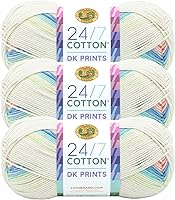 Vista 54 de Lion Brand Yarn 24/7 Cotton DK Yarn, Cameo
