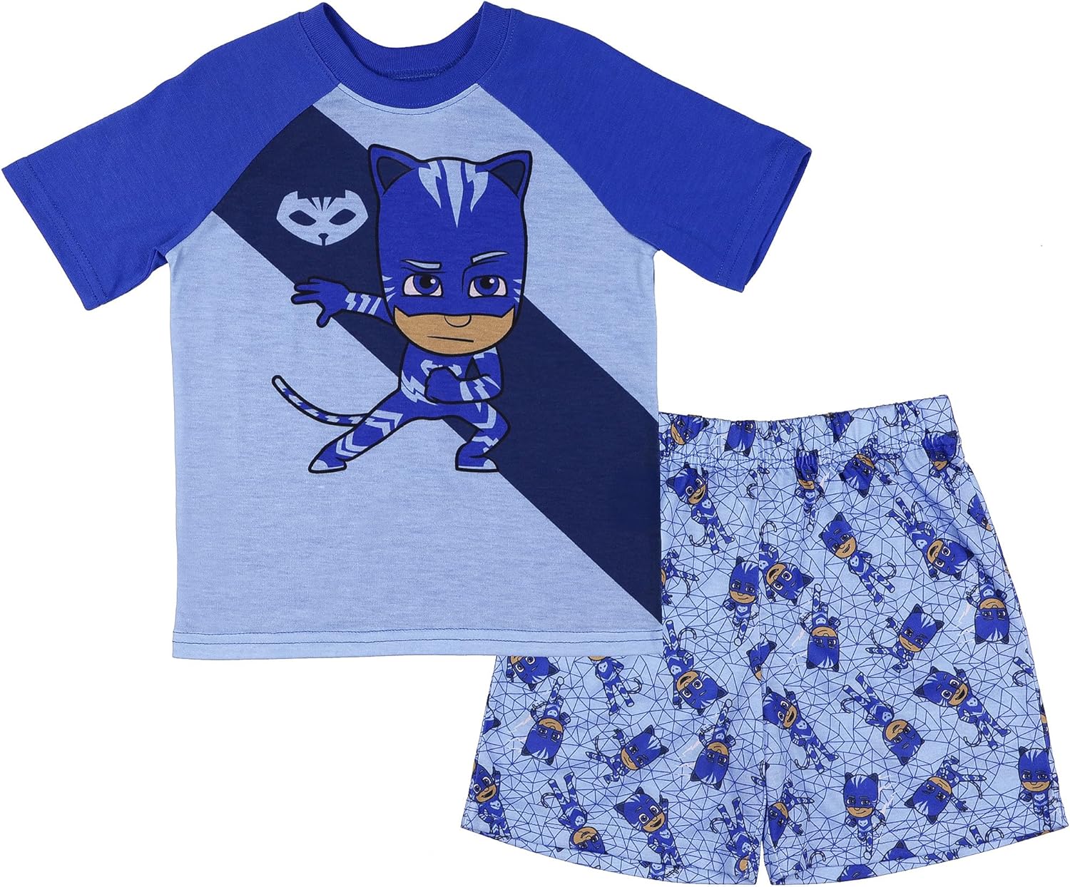 PJ Masks Pajamas Toddler Boys' Power Heroes Short Sleeve and Shorts Sleep Set