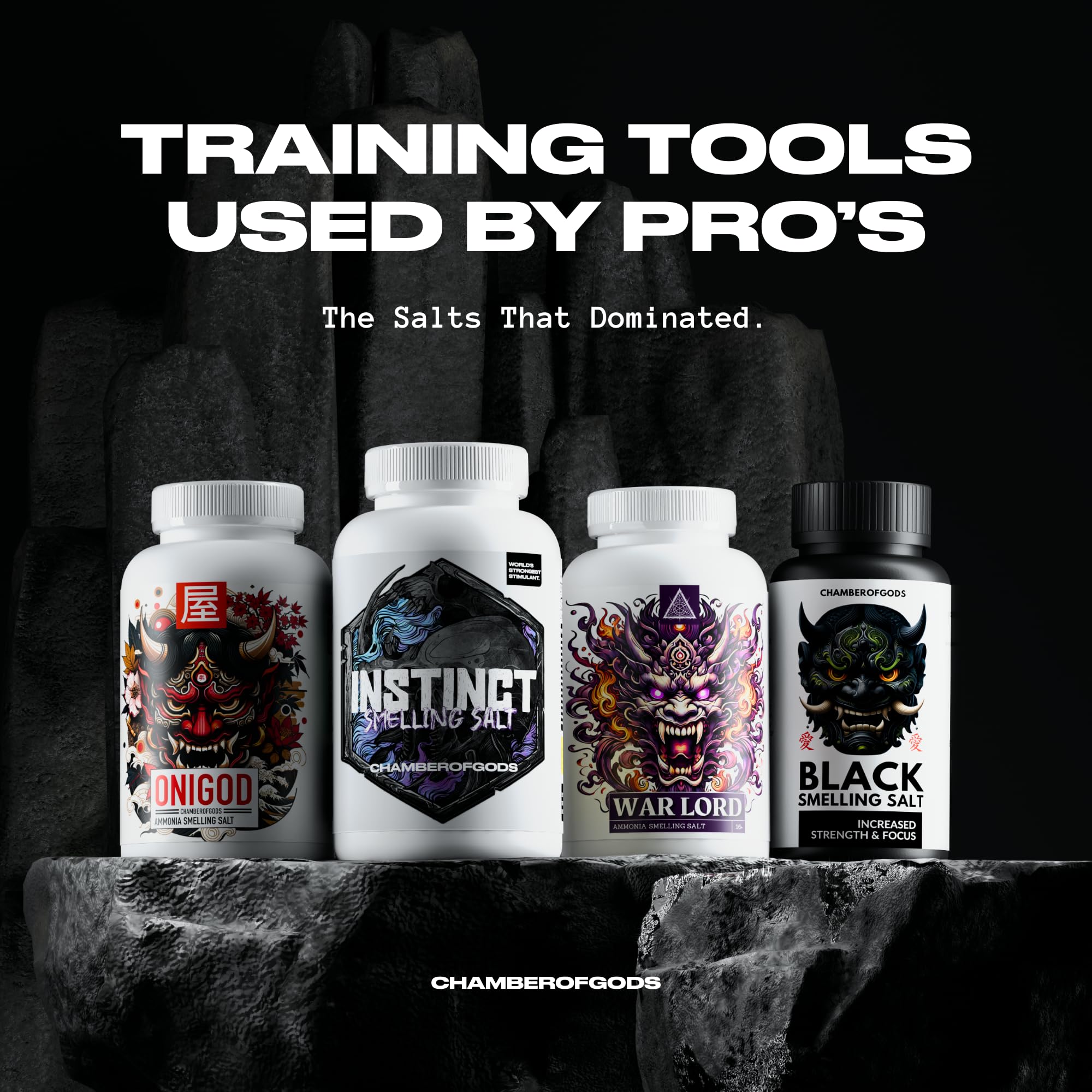 Chamberofgods Instinct Ammonia Smelling Salt - World's Strongest Formula | Gel Technology | for Advanced Lifters Only | 3 Month Potency 4