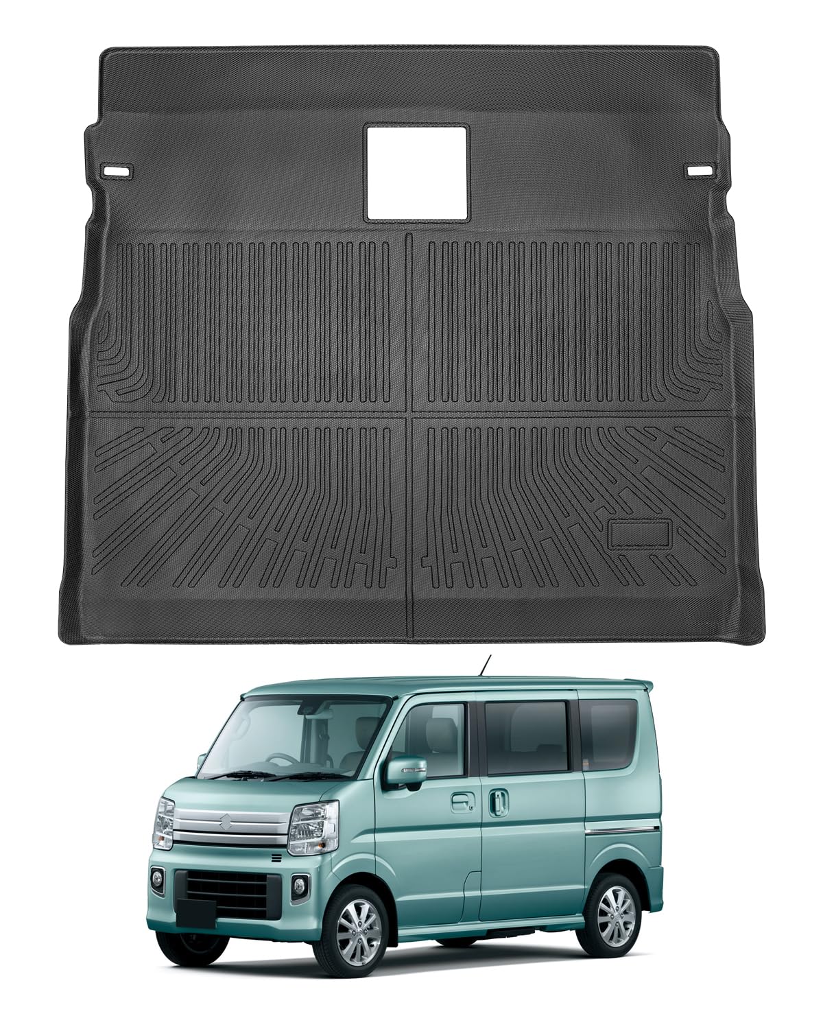 Mixsuper エブリイワゴン da17w ラゲッジマット ラゲッジトレイ every wagon ラゲッジカバー トランクマット 3D