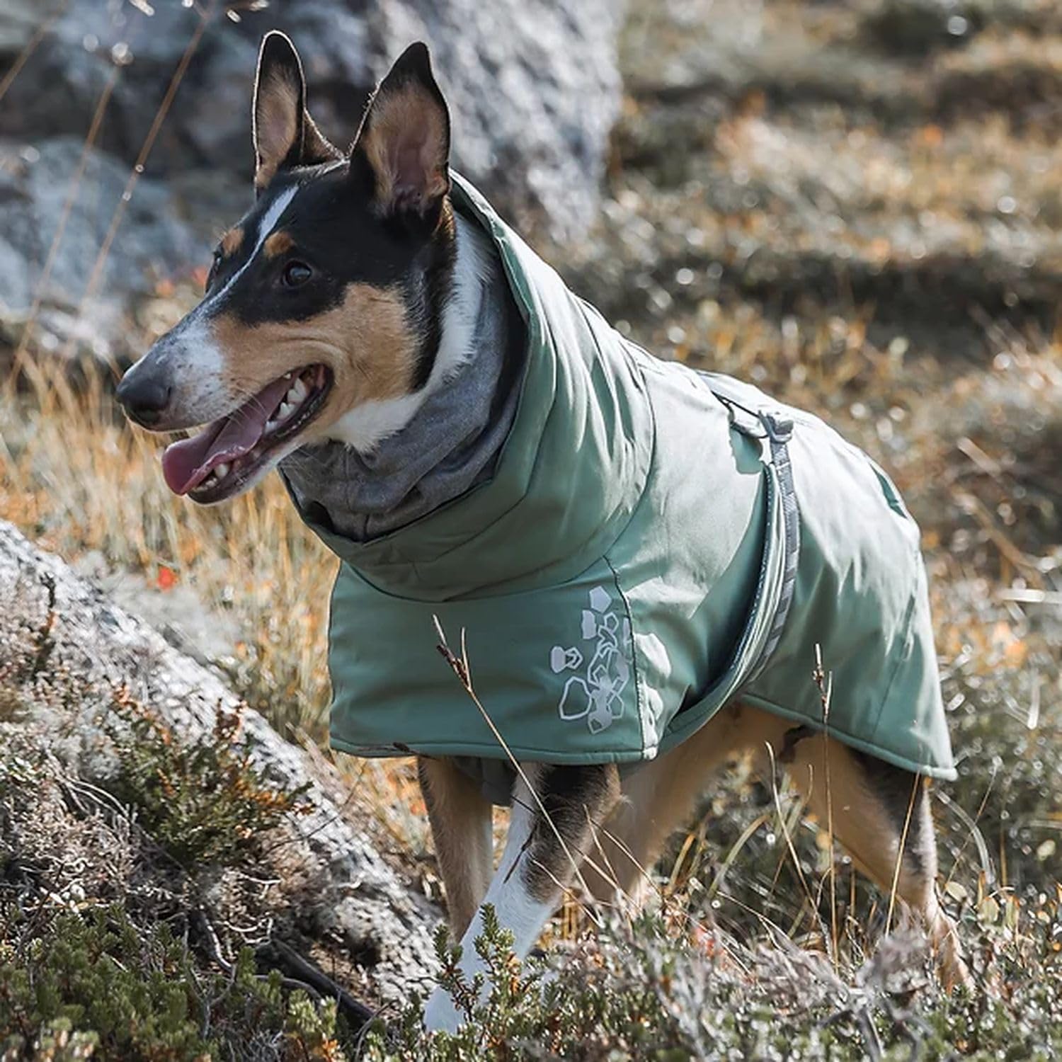 Hurtta Extreme ECO Warmer Hundemantel, Winterjacke für Hunde, Hedge Grün 35 cm