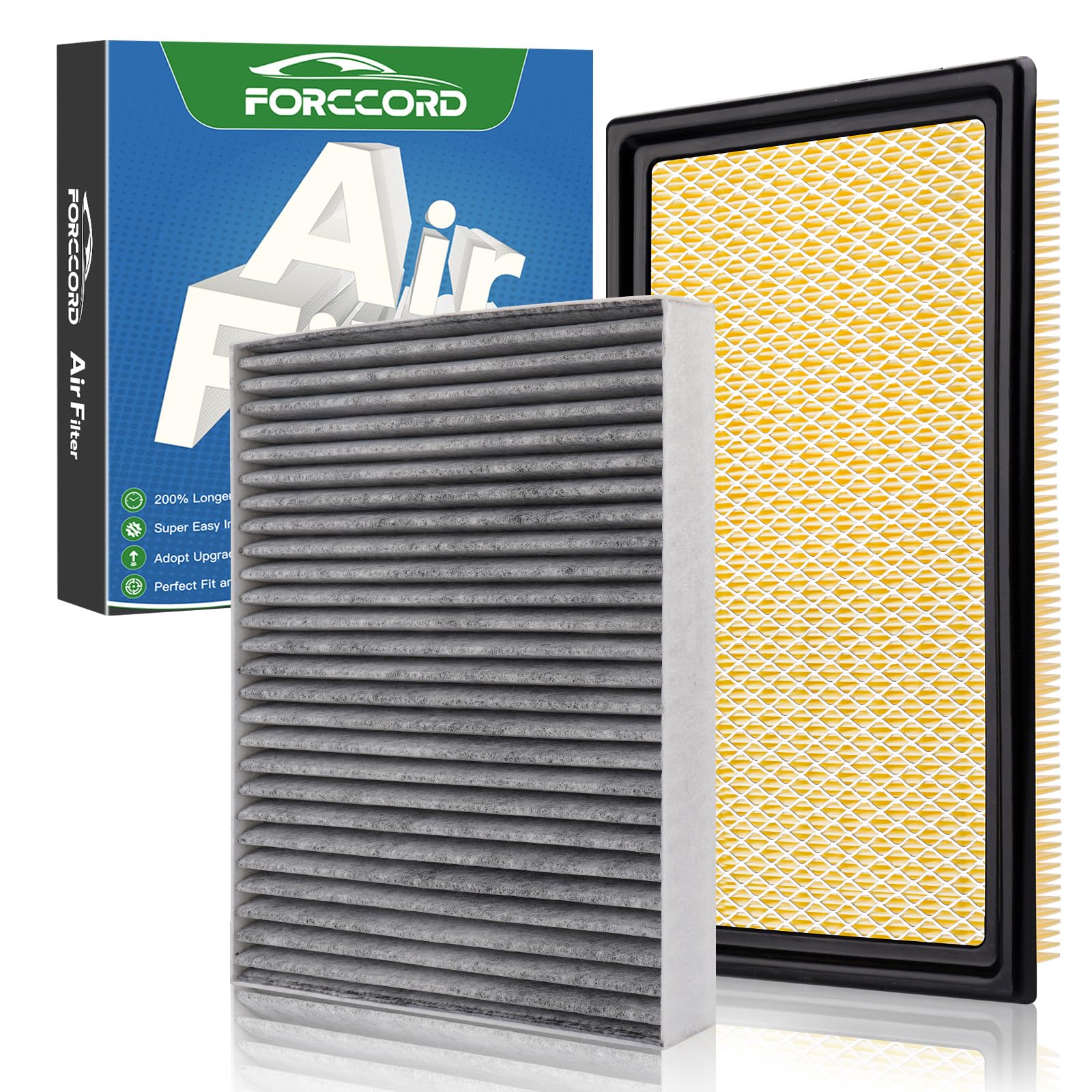Cabin &amp; Engine Air Filter Combo for Ford Explorer 2011-19, Taurus 2009-19,