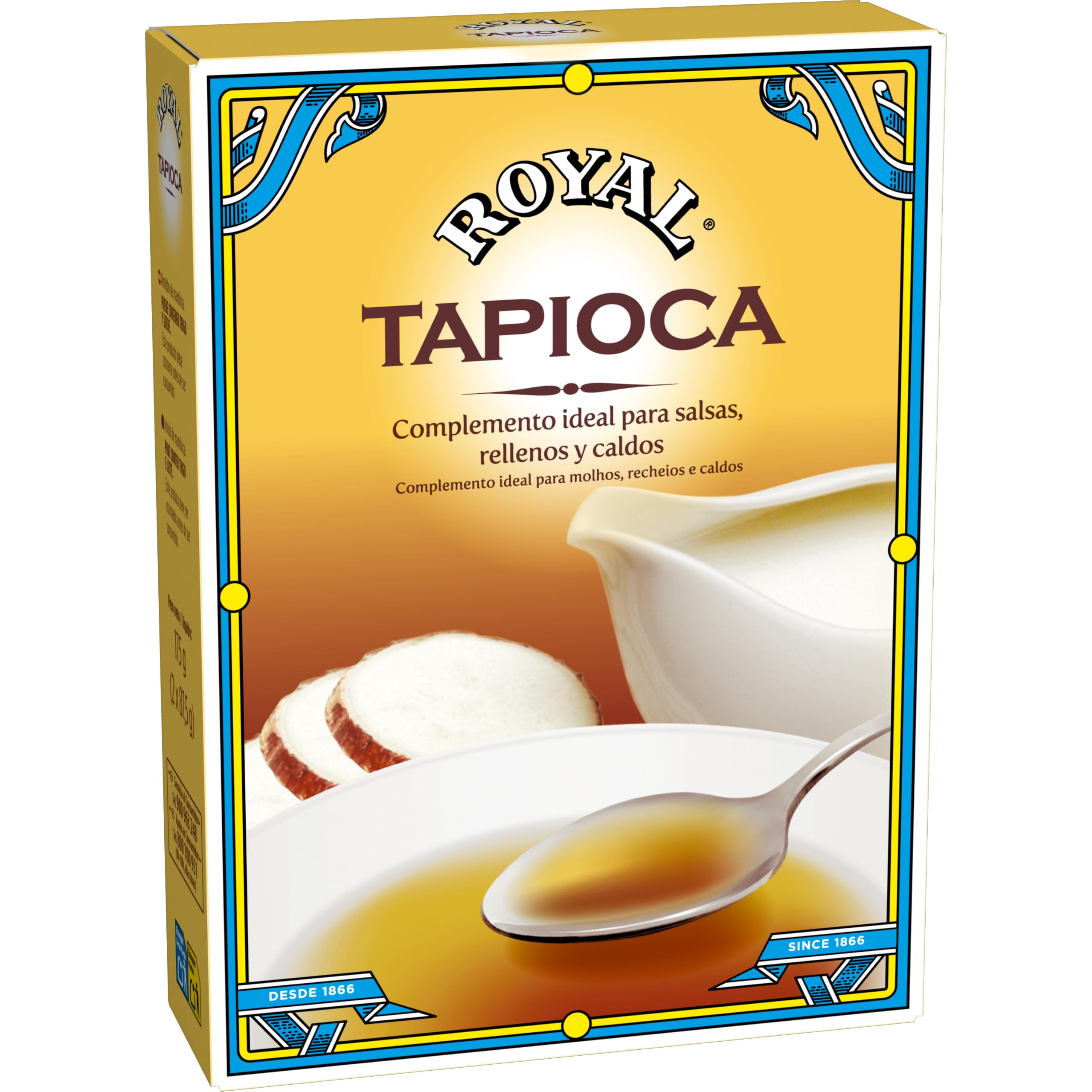 Royal Tapioca, Almidón de Mandioca, Pack 2 x 87,5 g -175 g