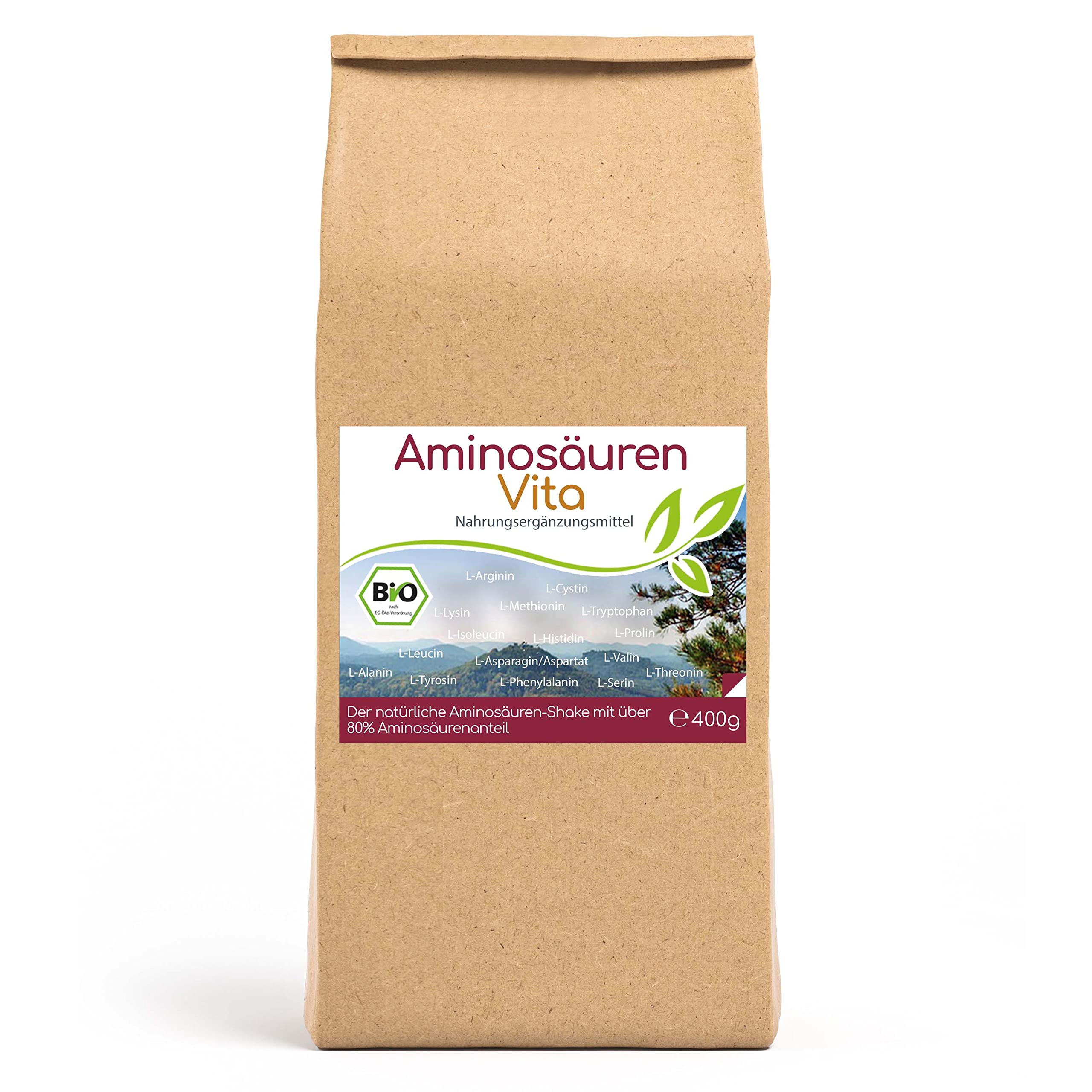 Cellavita Aminosäuren Vita (100% natürliche Aminosäuren & Proteine) aus Erbsenprotein & Reisprotein 400g