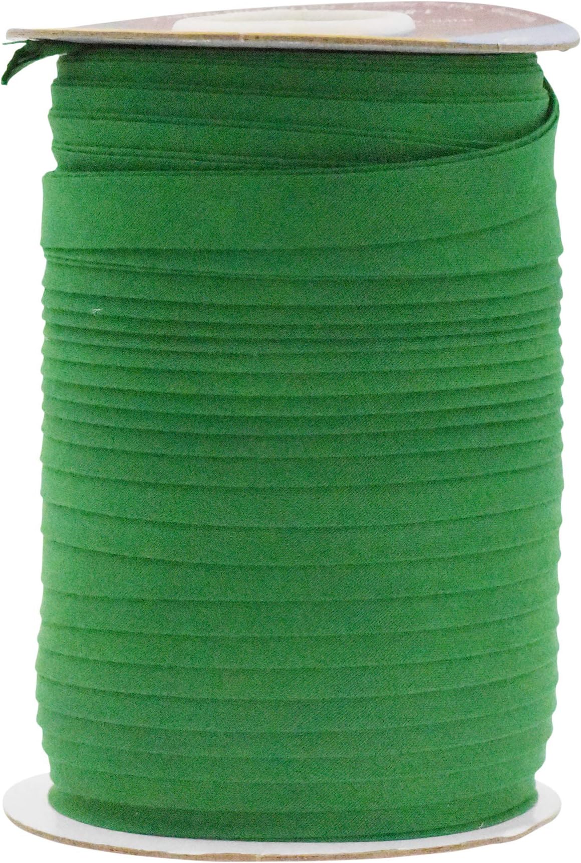 Mandala Crafts 55 Yards 1/2 Inch Green Double Fold Bias Tape for Sewing - Bias Binding Tape for Quilting Binding, Hemming, Seam, and Fabric Piping