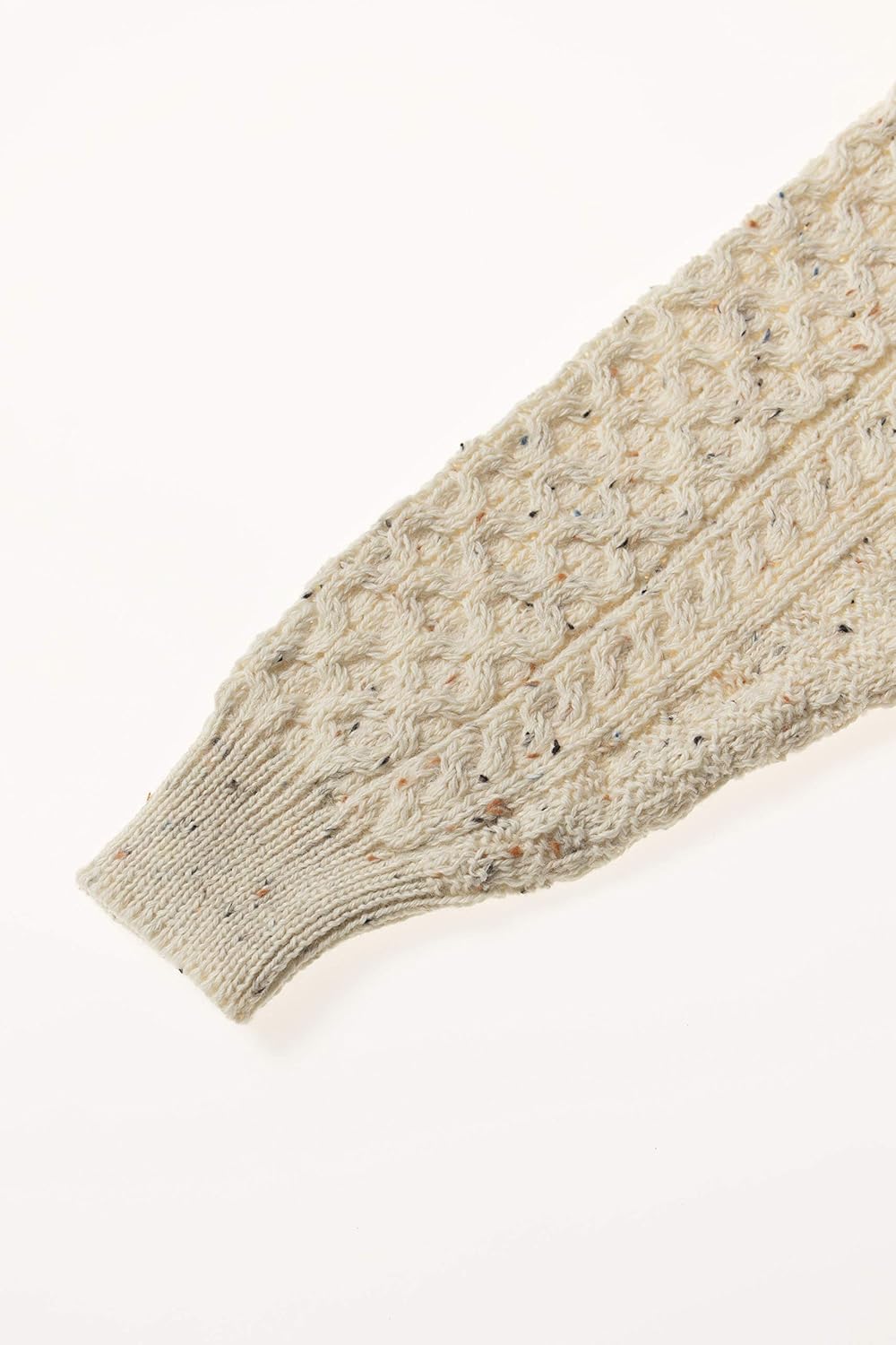 Aran Crafts Irish Soft Cable Knitted Crew Neck Unisex Sweater (100% Pure New Wool) - Image 5