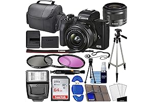 Canon EOS M50 Mark II Mirrorless Digital SLR Camera with 15-45mm Lens