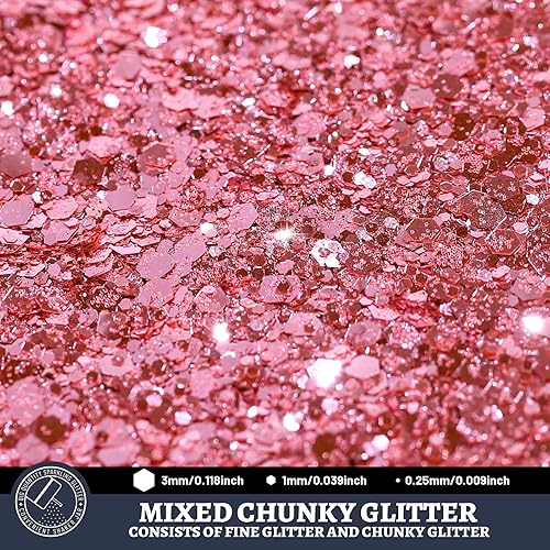 Miniatura 94 de LEOBRO Purpurina blanca, purpurina de 5.29 onzas, purpurina fina blanca holográfica, polvo de purpurina extrafina, purpurina iridiscente para Blanco