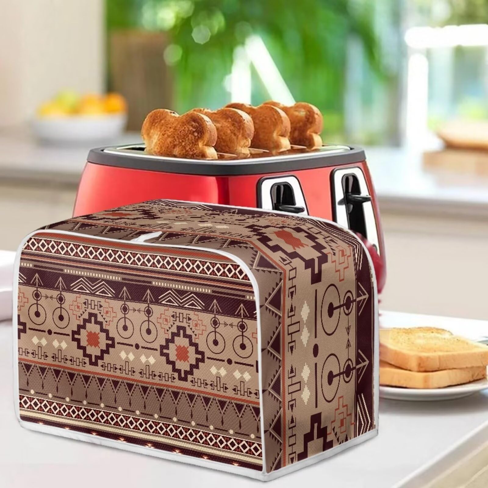 Kuiaobaty Cubierta Para Tostadora Con Estampado De Gato Negro Para Tostadora De 2 Rebanadas, Diseu00f1o De Animales, Pequeu00f1a Mu00e1quina De Pan De Cocina, Cubierta A Prueba De Polvo