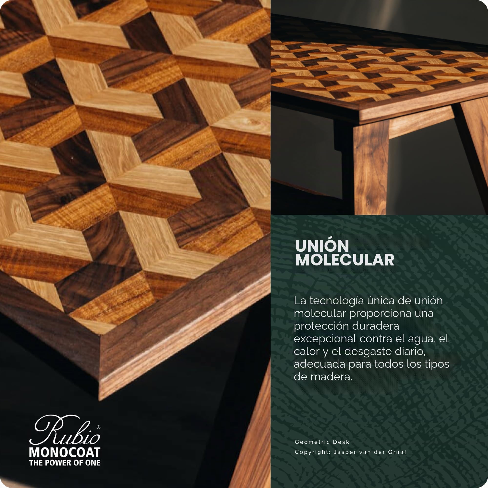 Aceite Rubio Monocoat Plus 2C Pure Eco2 para manchas en la madera (transparente)