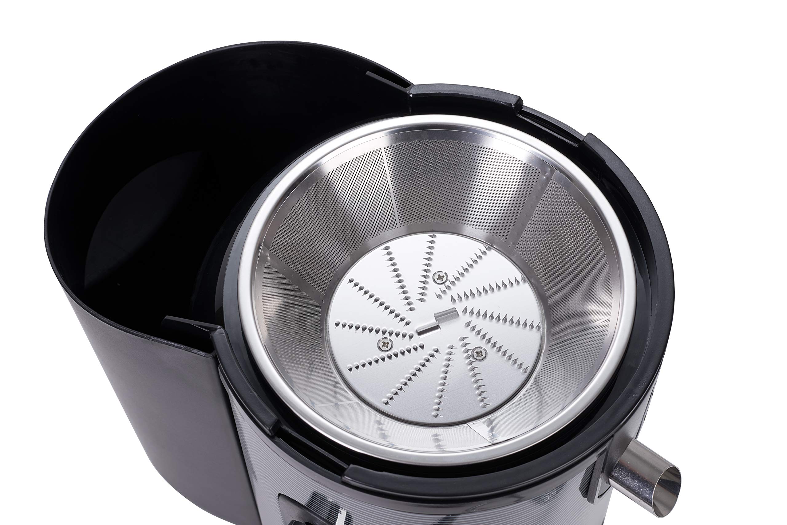 Adler AD 4125 Licuadora para Frutas y Verduras, Acero Inoxidable, 2 Velocidades, Boca Ancha de 75 mm, Extractor de jugos 20.000 rpm, Alto Rendimiento, Jarra 1,5 L, sin BPA, 1500W