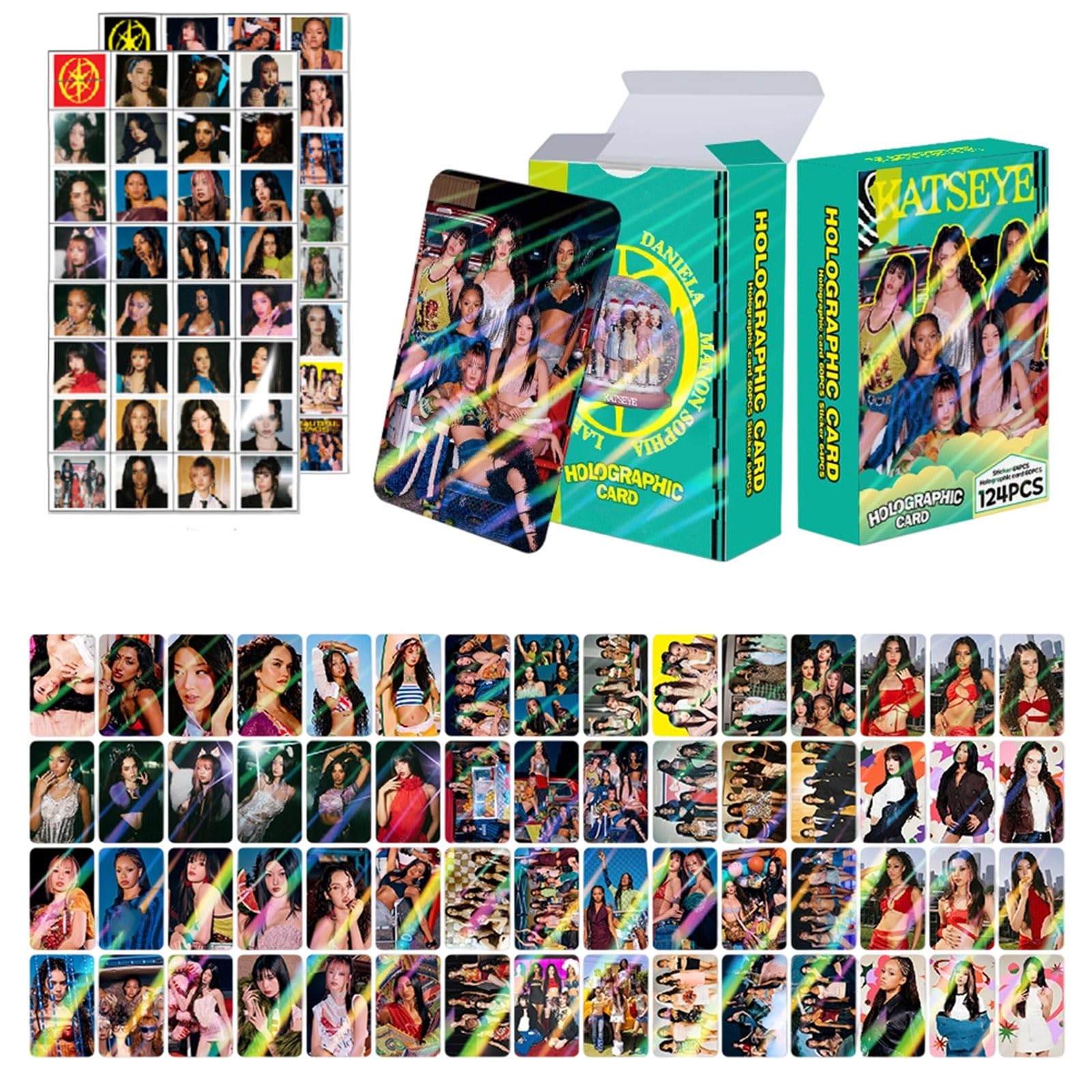 Katseye Photocards K-pop Girl Group Photocard Beautiful Chaos Gnarly Gabriela Album Lomo Cards Photo Cards Set Katseye Merch for Fans