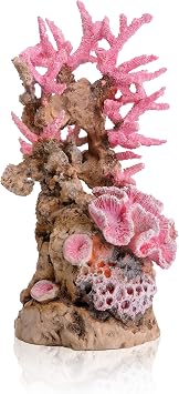 biOrb Fish Tank Decorations, Coral Reef Aquarium Ornament Pink Colour, Beautifully Detailed Artificial Fish Tank Accessories To Add Colour, Natural-Looking Aquarium Decor For Scenic Background