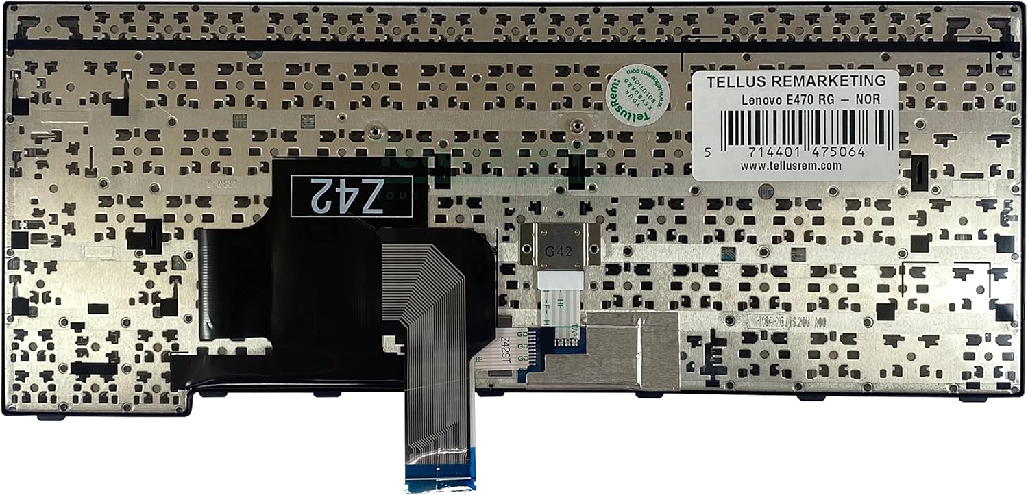 Replacement Scandinavian – Nordic Non-Backlit Keyboard for Lenovo Thinkpad E470 E470c E475