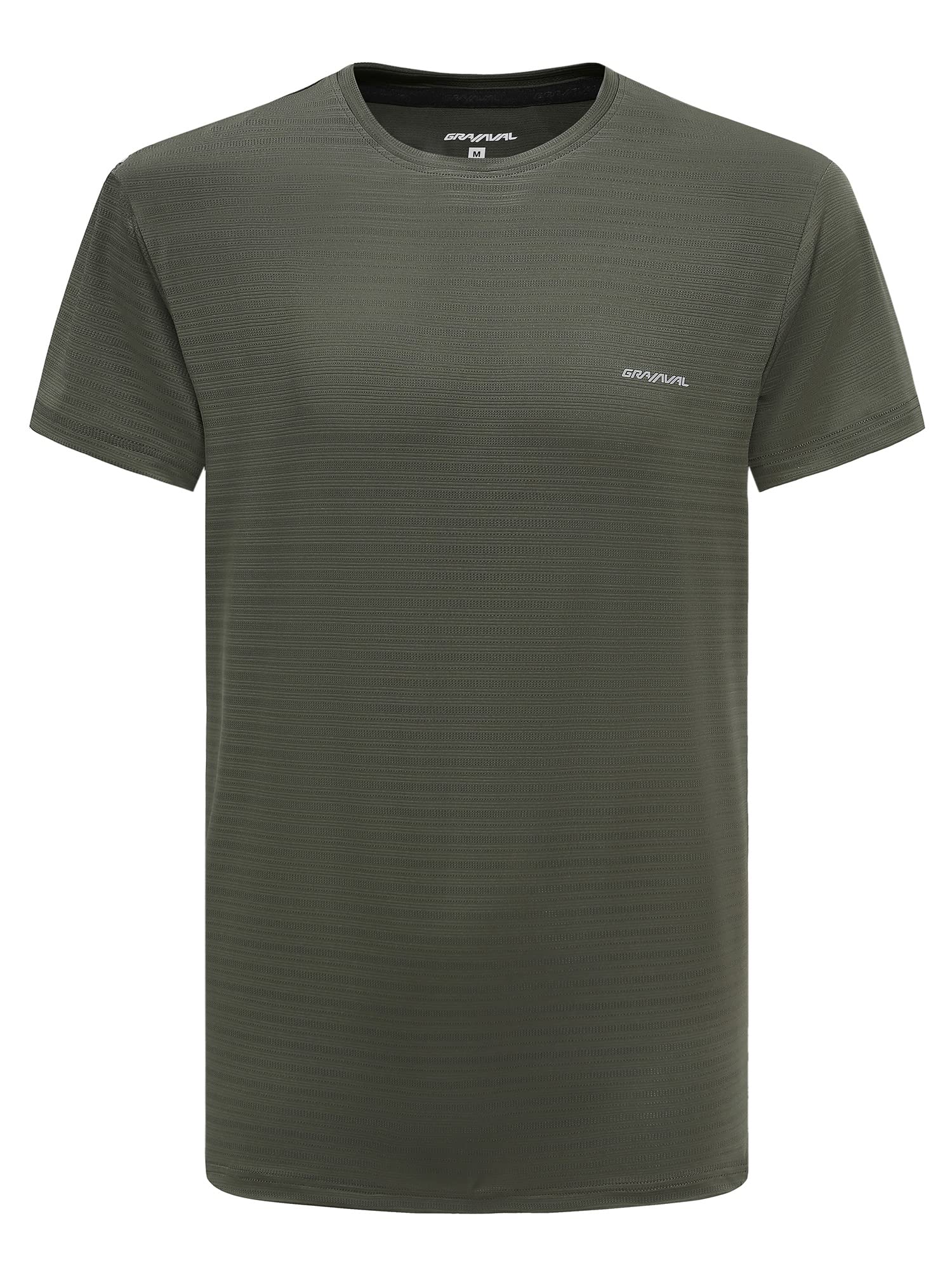 GRAMVAL Workout Shirts for Men Crew Neck Short Sleeve Quick Dry Gym Athletic Active T Shirt Moisture Wicking