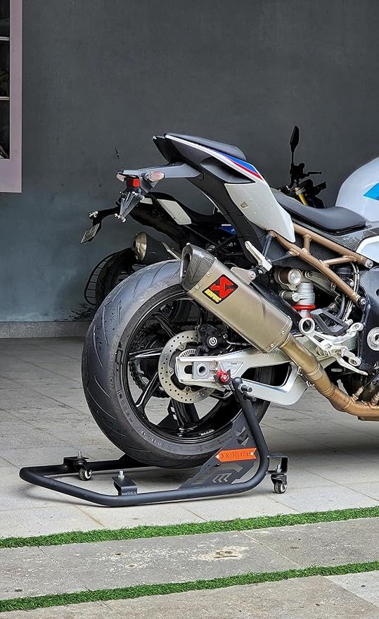 Xplore All New 360° Universal Movable Paddock Stand with Swing Arm Rest and Spool Lifts for All