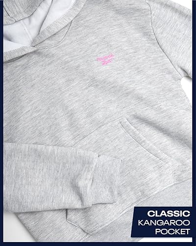 Miniatura 4 de Reebok Conjunto deportivo para niña, sudadera con capucha y pantalones deportivos de 2 piezas, conjunto deportivo para niñas (4-12)