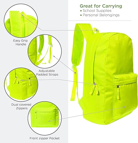 Miniatura 4 de Moda West Mochilas a granel de 17 pulgadas con kits de suministros escolares - bolígrafos, lápices, lápices de colores - Caja de 12 unidades al por