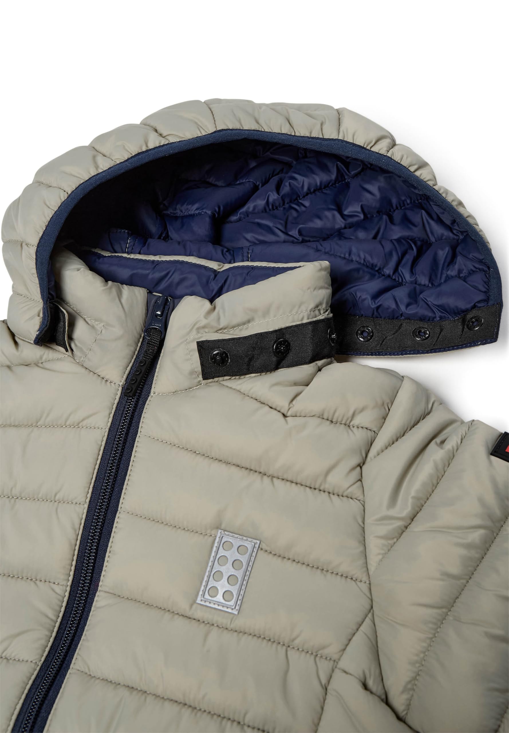 Kabooki LEGO® Gefütterte Jacke für Kinder - Winddichte Frühlings- und Herbstjacke mit Abnehmbarer Kapuze und Reflektoren | Bequeme LEGO® Jacke für Mädchen und Jungen