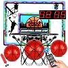 Mini Basketball Hoop Indoor Over-The-Door with LED Lights, Electronic Scoreboard & Cheering Sounds & Remote Control - Interactive Basketball Set Toys for Boys & Kids Ages 6-12 | Easter & Birthday Gift