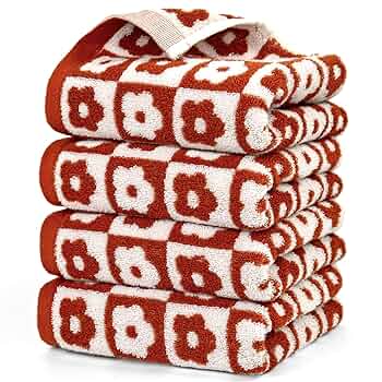 赤いチェック柄タオルセットk Amazon｜Jacquotha チェック柄 フローラルハンドタオルセット