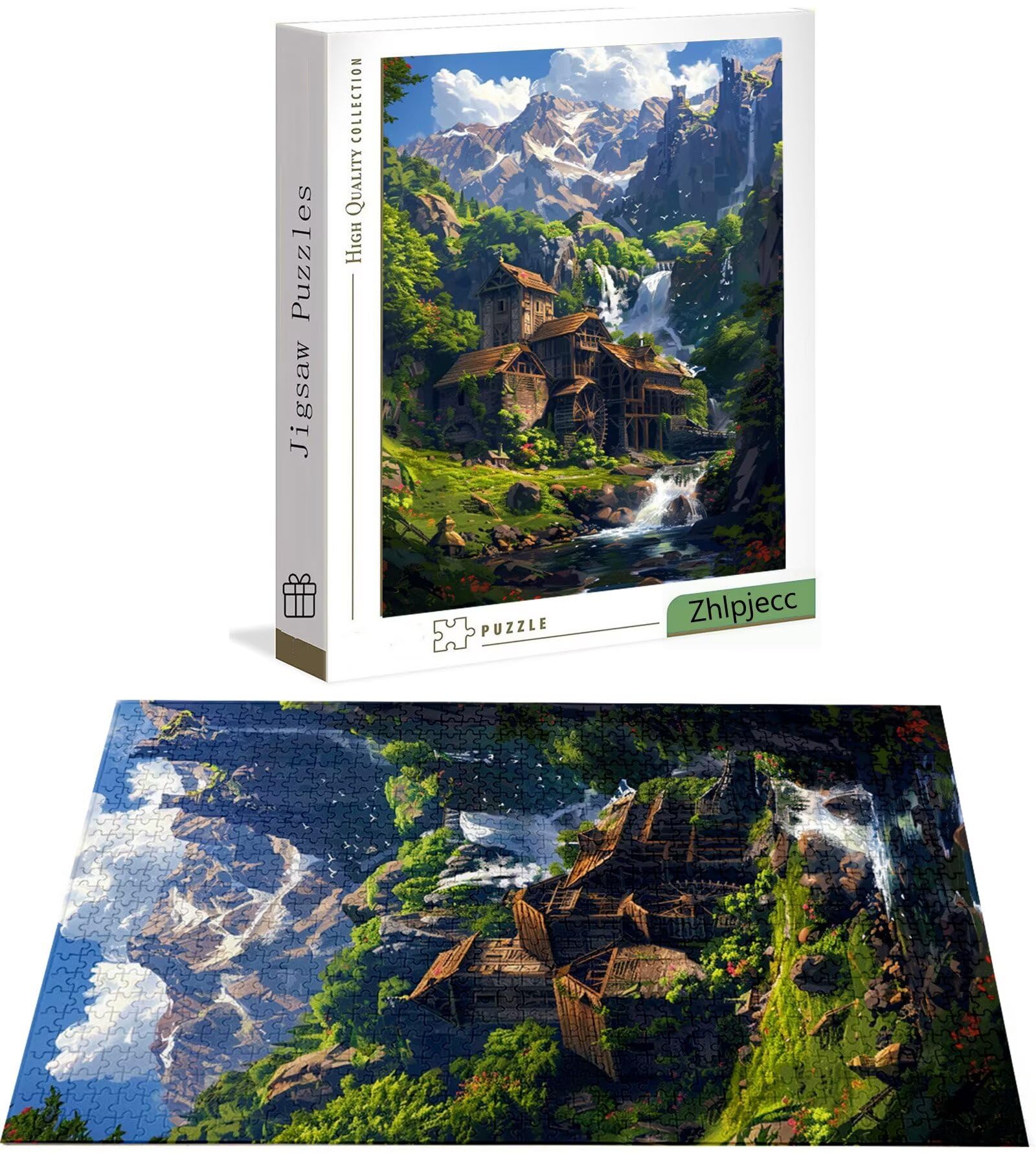 Puzzle 4000 Piezas Cabina, Puzzle Paisaje con Caja para Adultos, 141x87 cm, DIY 4000 Piezas Rompecabezas Madera para Adultos, Rompecabezas Desafiante para Decoracion Hogar y Pared, Regalo Mujer H-7798