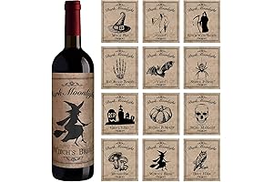 12 Pieces Halloween Water Bottle Stickers