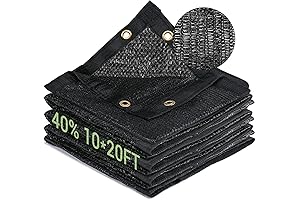 Patio Screen Shade 40% HDPE 10x20FT Shade Cloth