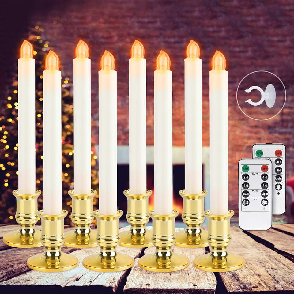 christmas battery operated candles