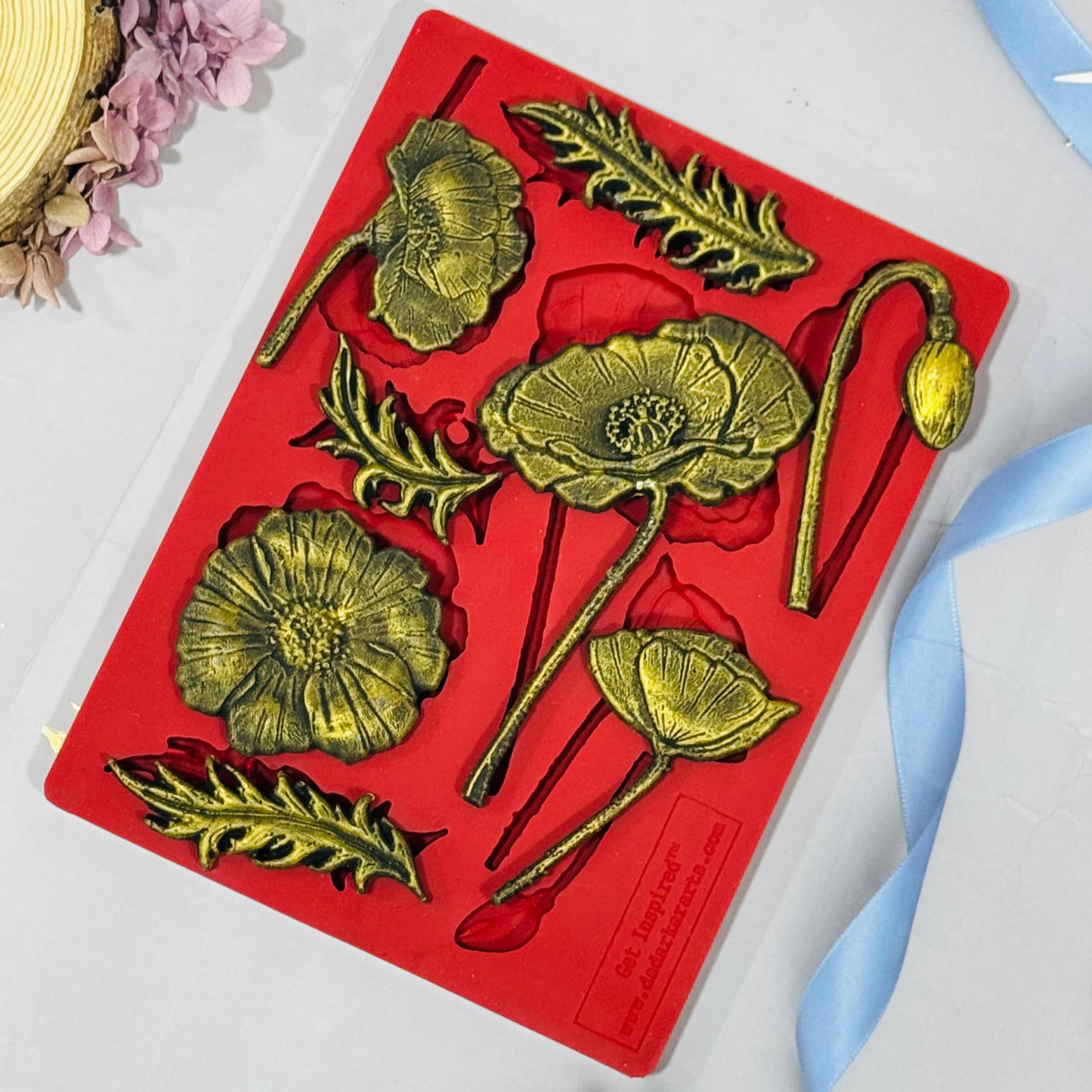 Spring is here Silicon Mold 6x8inch GI3DM121By Get Inspired Feb 2021 Launch 1
