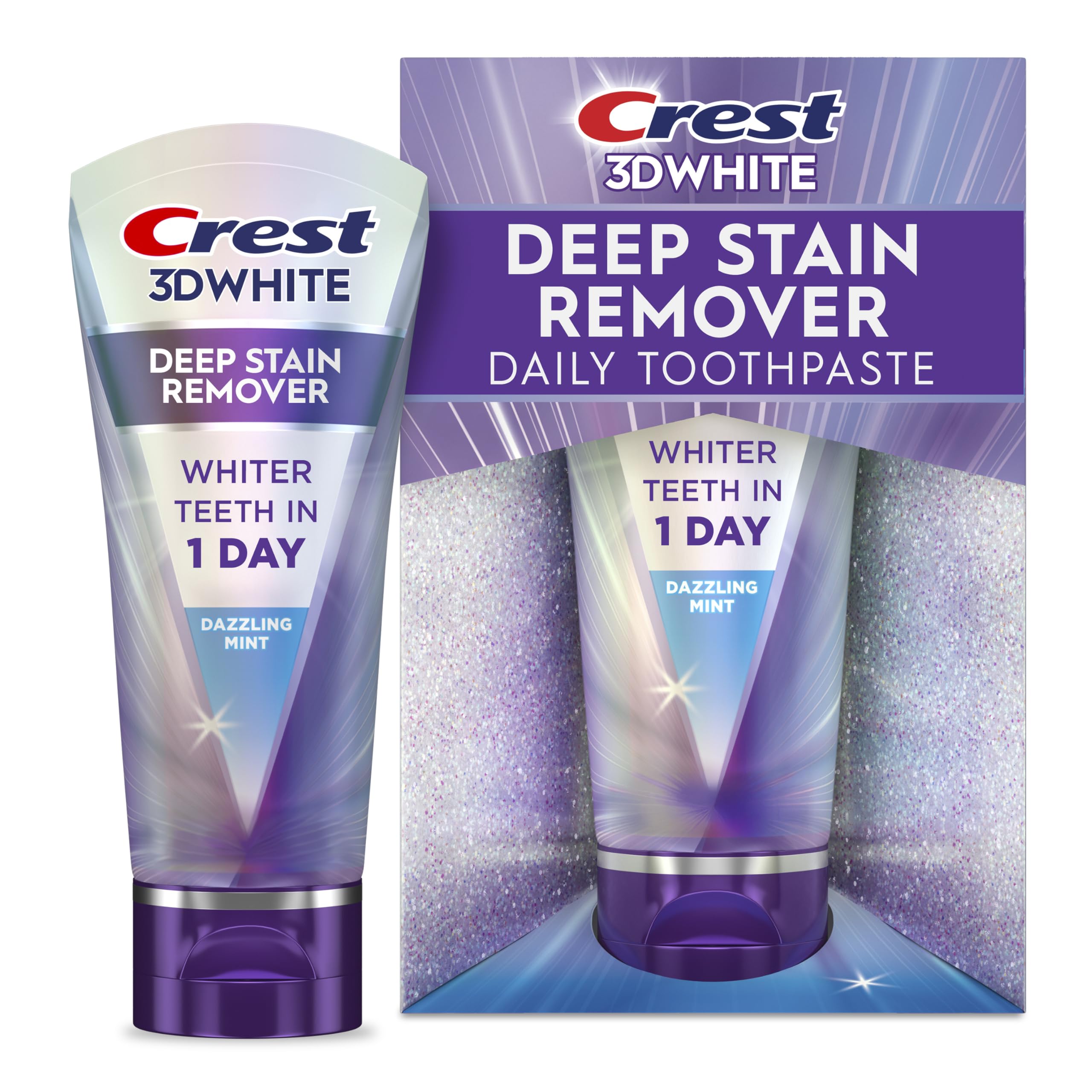 Crest 3DWhite Brilliance Deep Stain Remover Dazzling Mint Toothpaste - 2 1oz