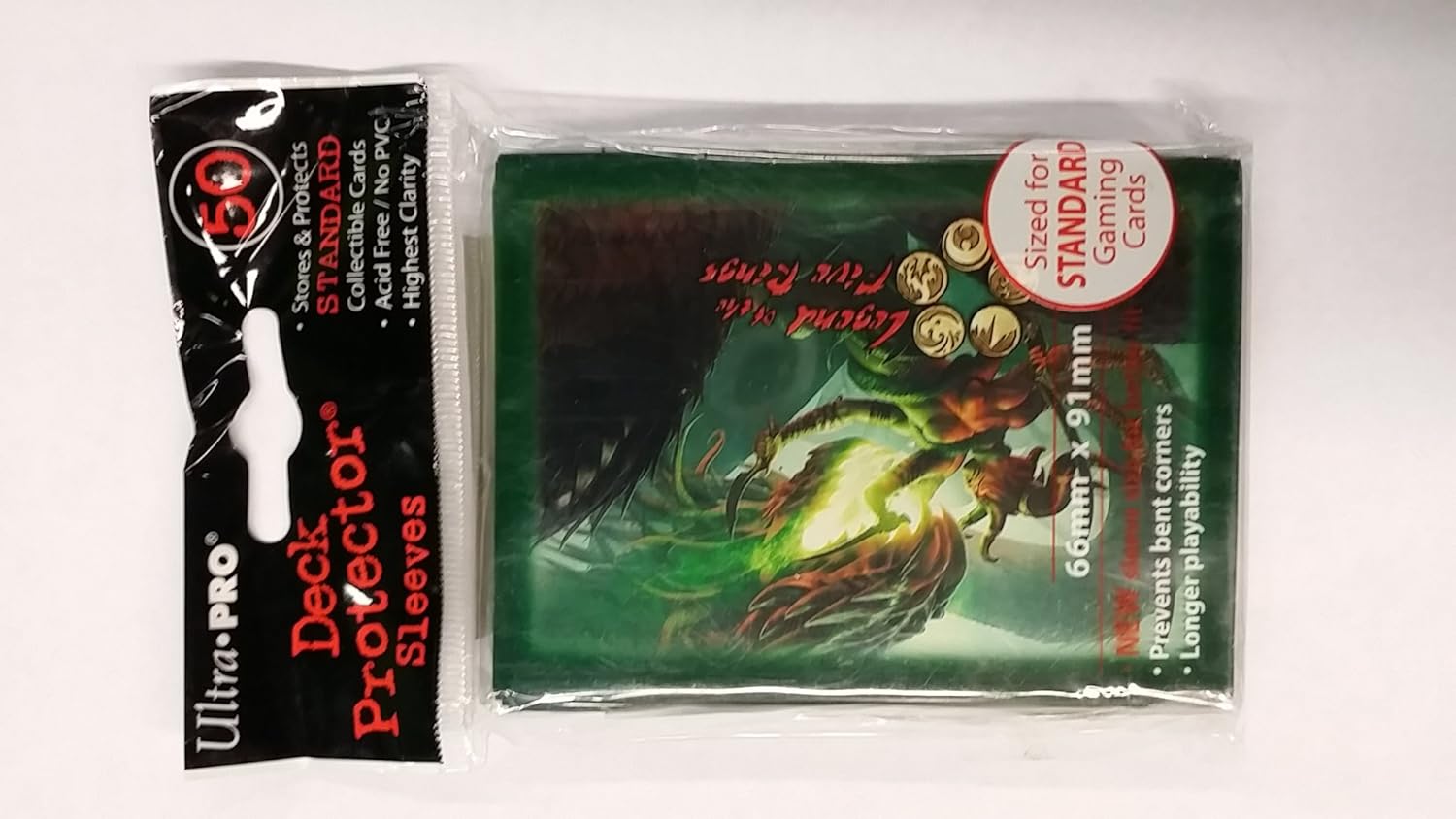 Ultra Pro Kali Ma vs Fu Leng L5R 50 Count Green Plastic Card Sleeves