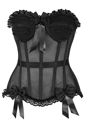 Daisy Corsets Steel Boned Corset Top for Women Boudoir Lingerie Bustier XS to Plus Size Waist Cincher with