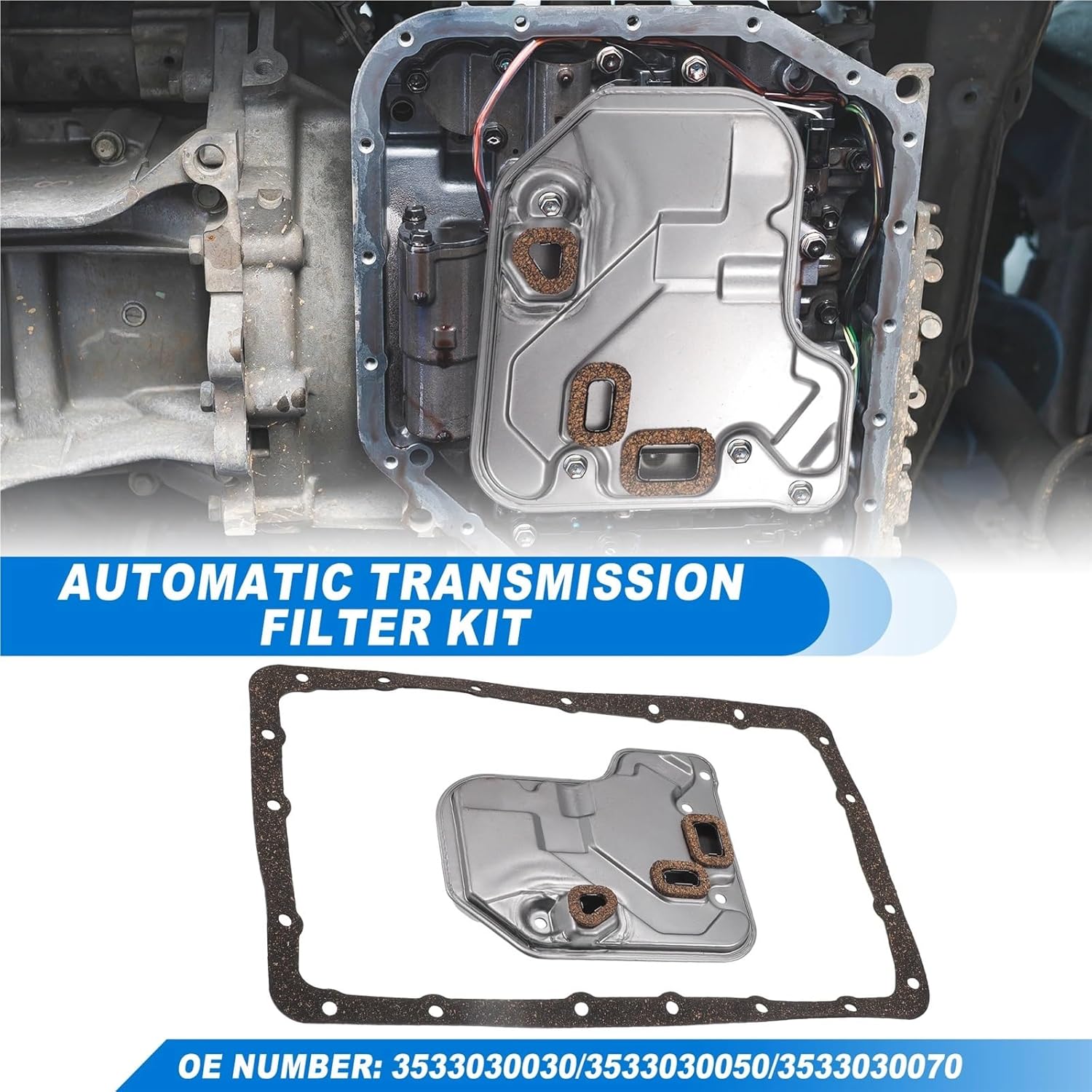 Transmission Filter Oil Pan for Lexus LS430 2001-2003 3533030030 CVT Cooler Gasket Kit Automatic Automotive Transmission Filter