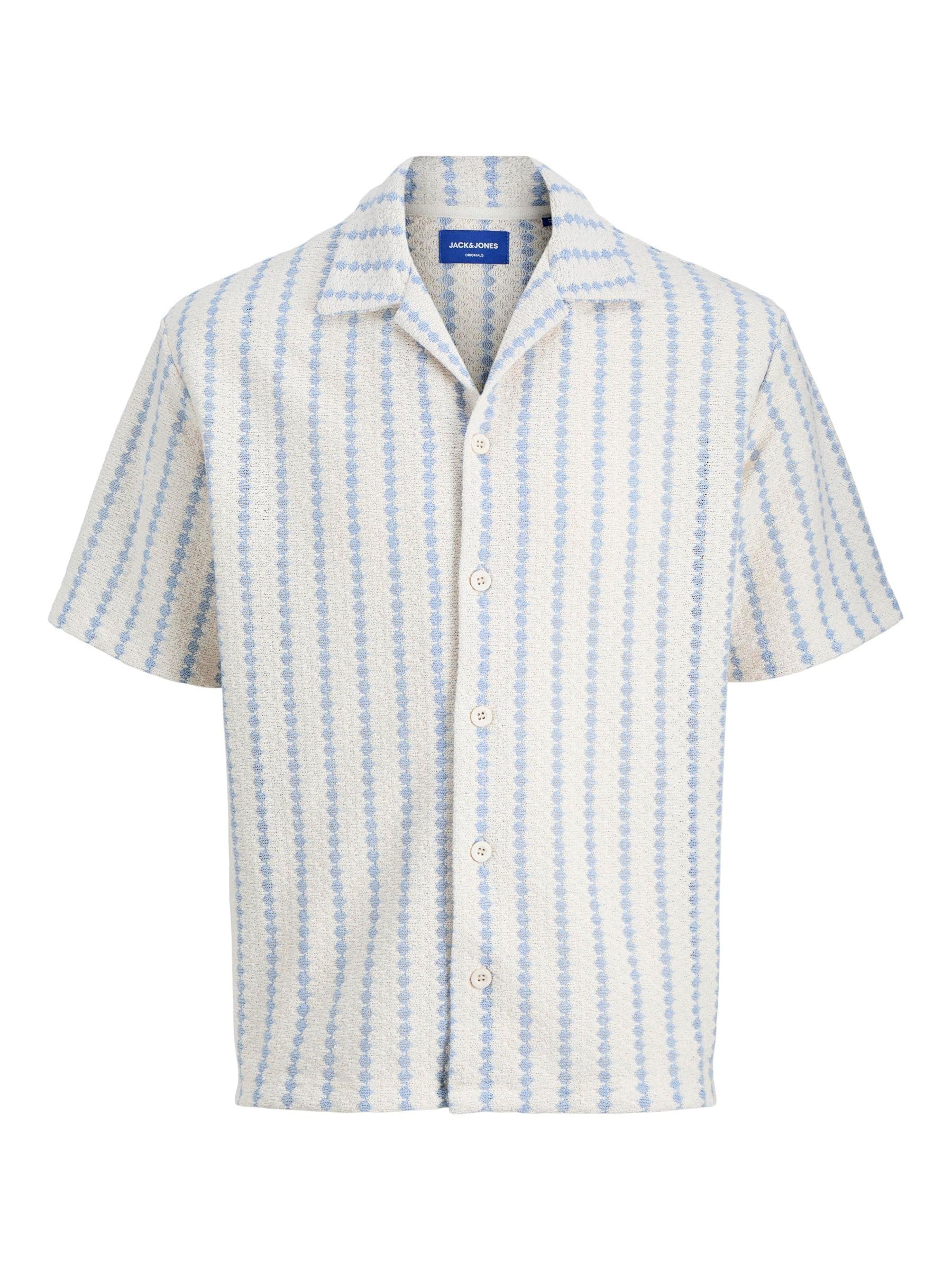 Jack & Jones Men's Skyway Jorgramercy Jersey Ss Resort Shirt, Xxl