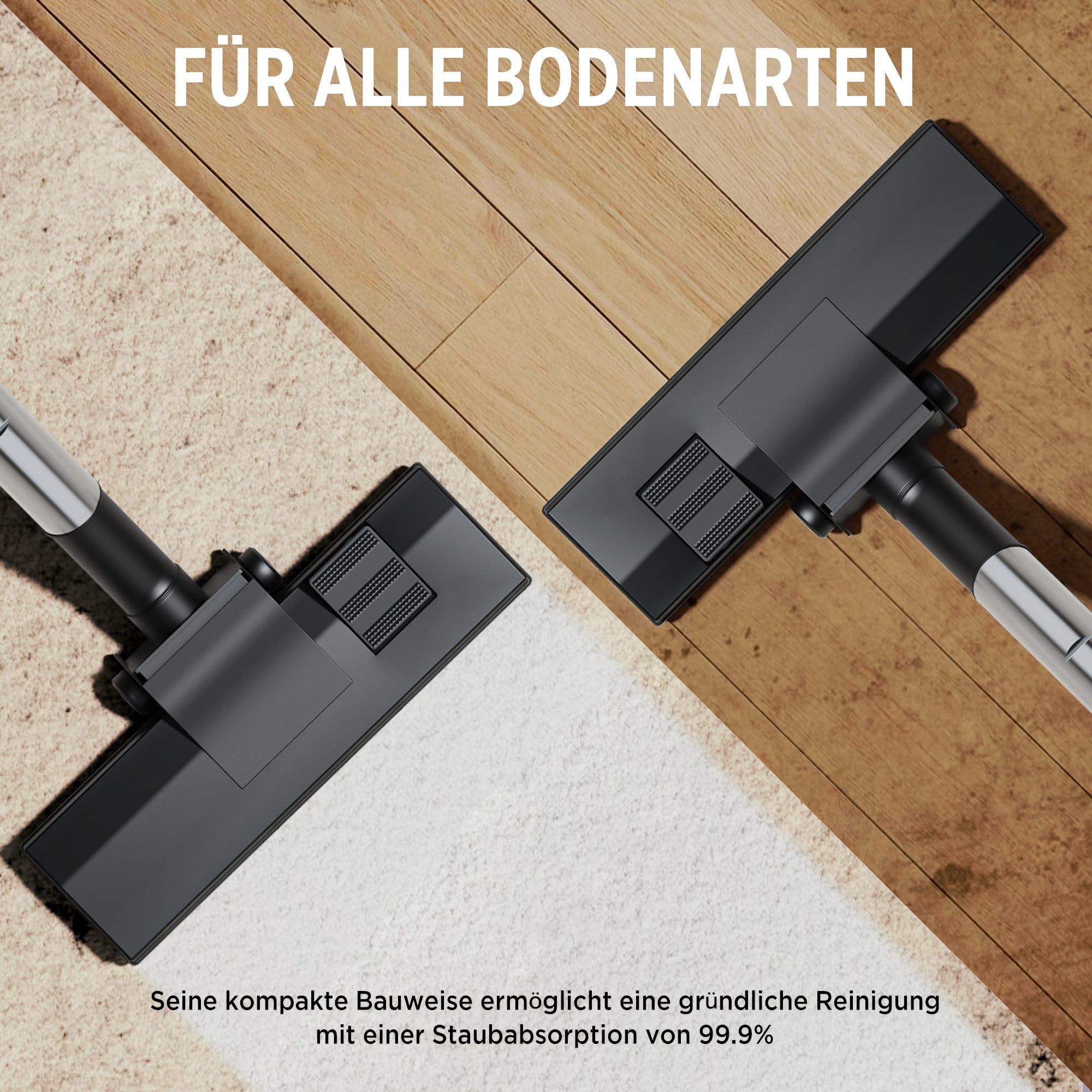 OYLCDI Beutelloser Bostaubsauger ohne Beutel,1600W Staubsauger|70dB|Bodenstaubsauger|HEPA Filter Bodendüse für Parkett,Teppich,Fliesen,leistungsstarker Staubsauger mit 5m Kabel=13m Aktionsradius 2,2L