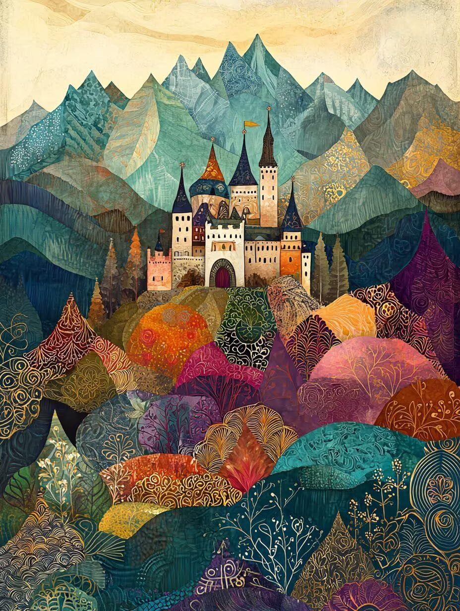 WEISHIWE Dipingere con i Numeri Adulti Paesaggio del borgo, 80x100cm s-257 | Paint by Numbers Kit con Pennelli e Acrilico Pigmento, Fai da te Olio La Pittura di Numeri Kit, Decora la Casa, senza Cornice