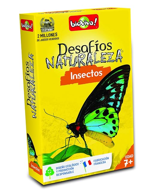 Asmodee - Bioviva- Juego De Cartas Desafíos Naturaleza Insectos (Asmodee ADE0DES06ES)