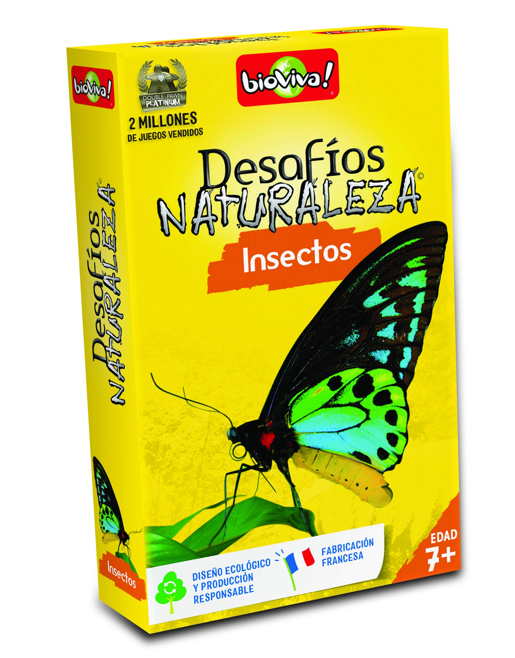 Bioviva281065 Nature Challenges Animals-Insectos Card Game, Multi-Color
