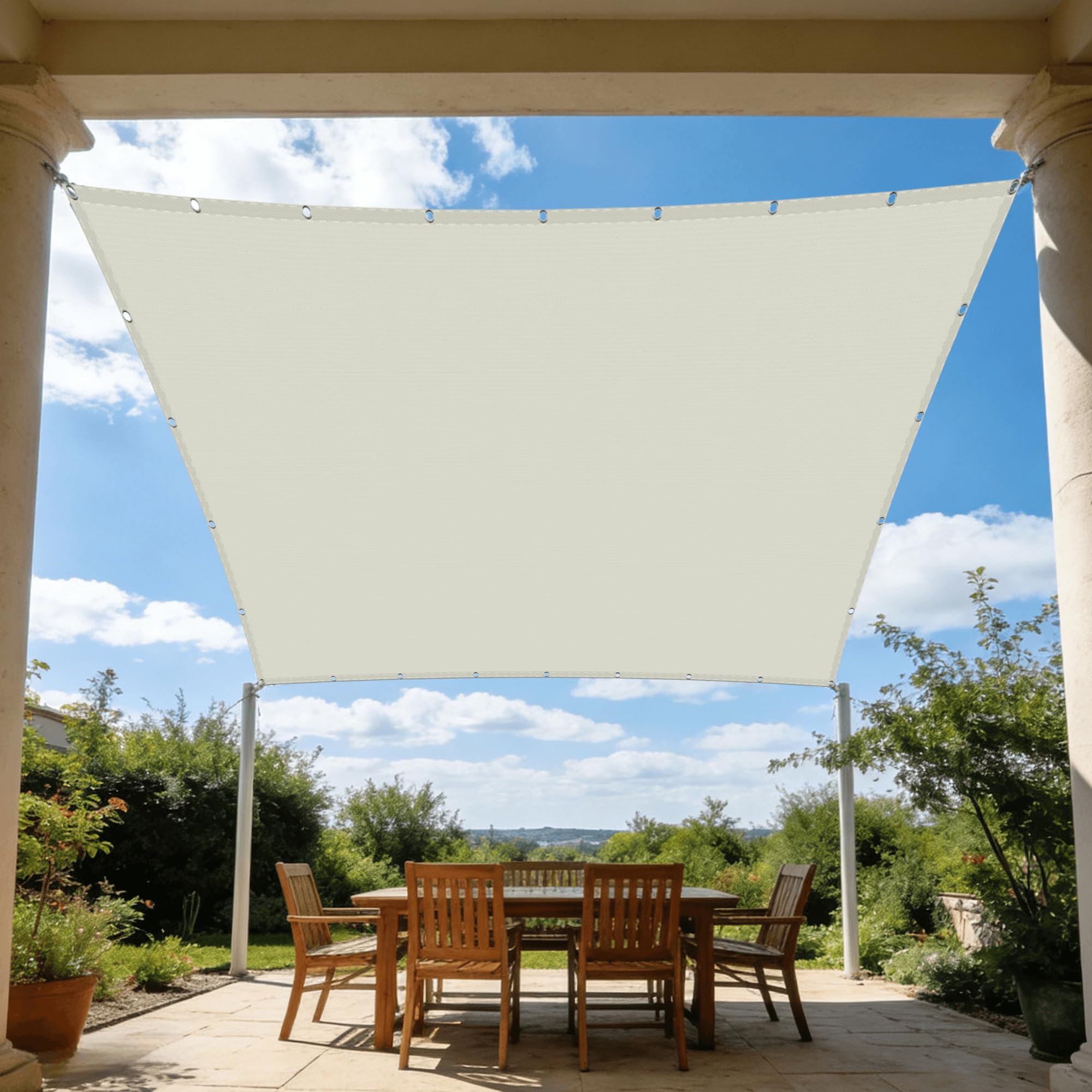 Toile impermeable rectangulaire 180 x 180 cm finition haut de gamme