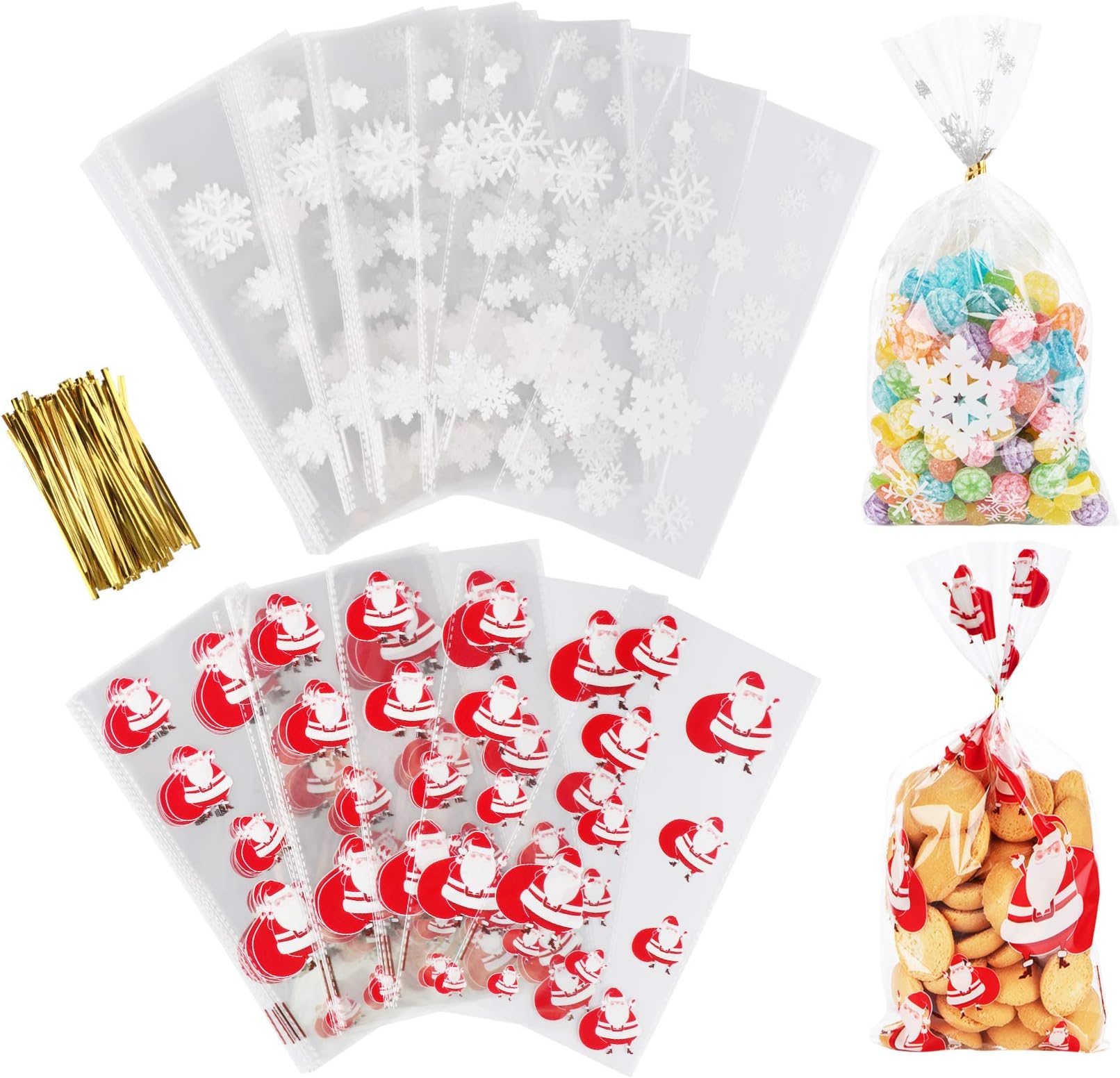 Lot De 50 Sacs En Cellophane Transparent [40,6 X 61 ] – Sacs à Dragées | Attaches