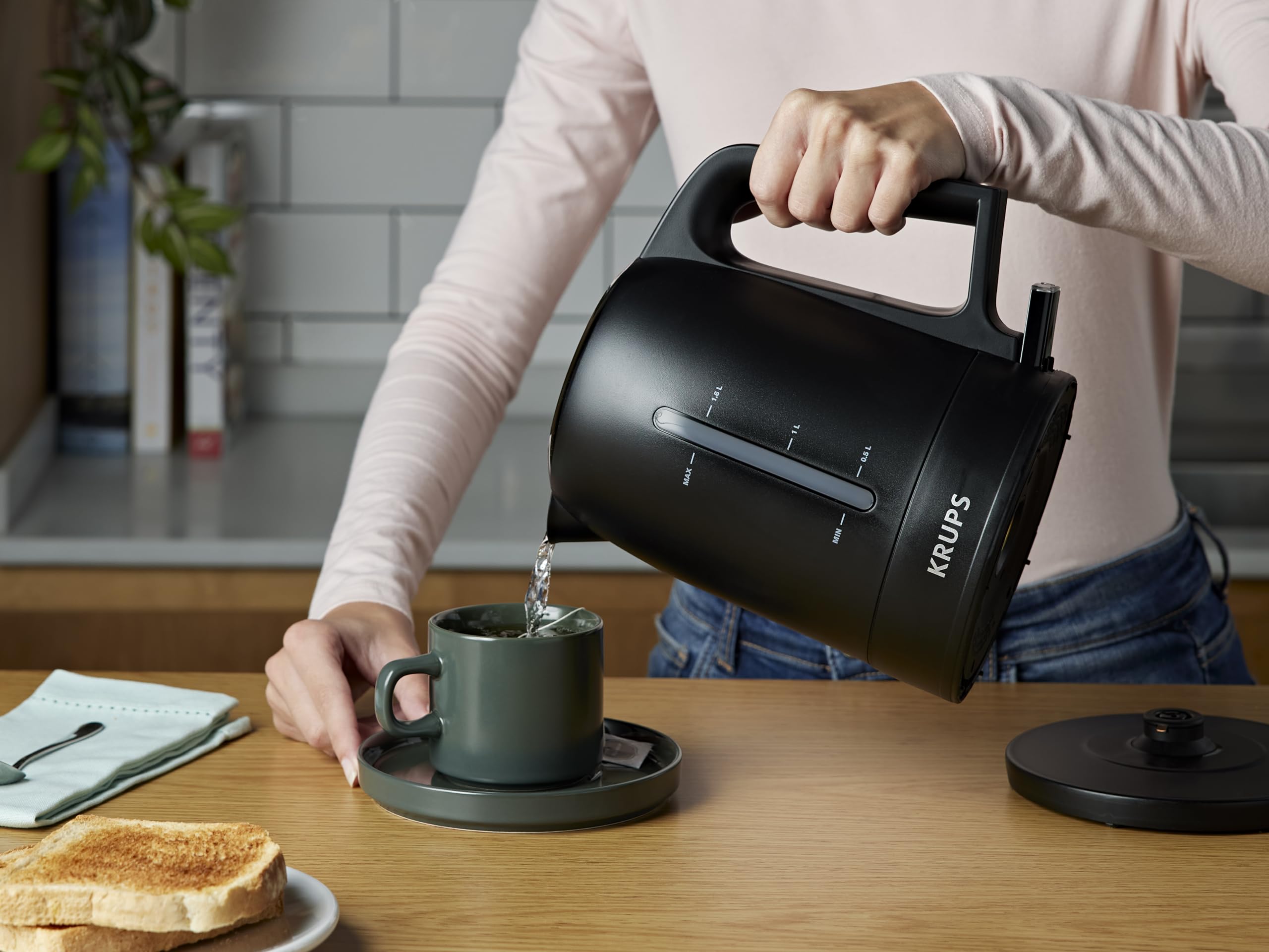 Krups BW 2448 bollitore elettrico, 2400 W, Nero