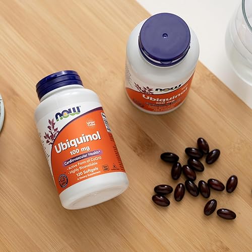 Miniatura 6 de NOW Suplementos ubiquinol 100 mg alta biodisponibilidad la forma activa de CoQ10 120 cápsulas blandas