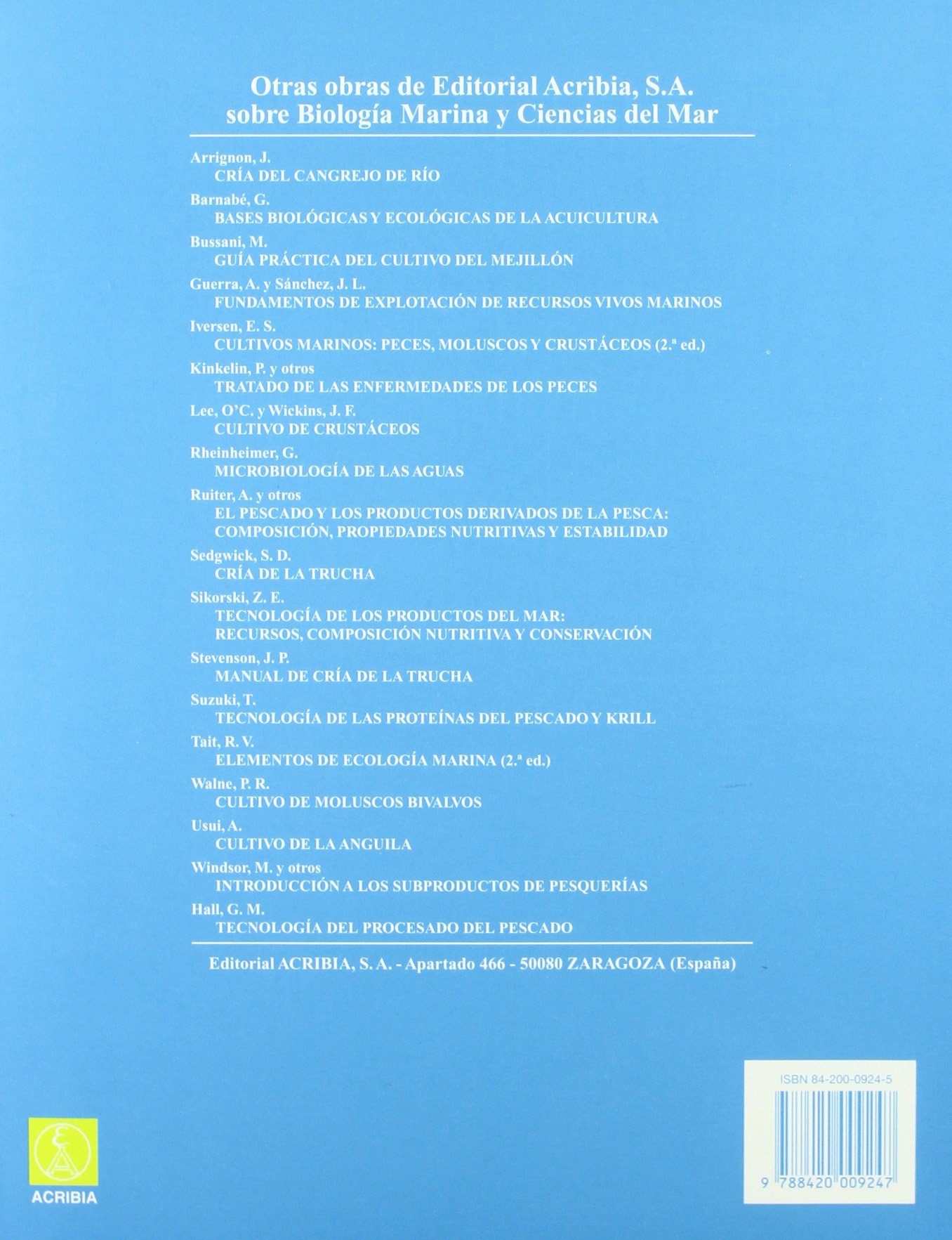 Acuicultura para veterinarios (SIN COLECCION)